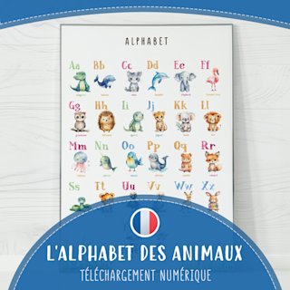 affiche-alfabet-francais-animaux-o - Image 1