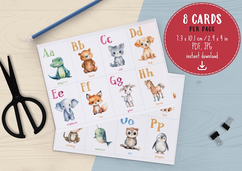 animal-alphabet-flashcards-kids-abc - Image 3