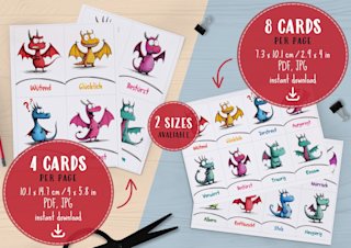drachen-gefuhle-flashcards-deutsch-o - Image 2