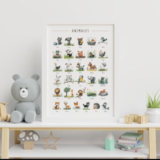 spanish-animal-poster-farm-wild-animals - Image 6
