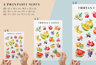 spanish-fruits-poster-watercolor-print - Image 2