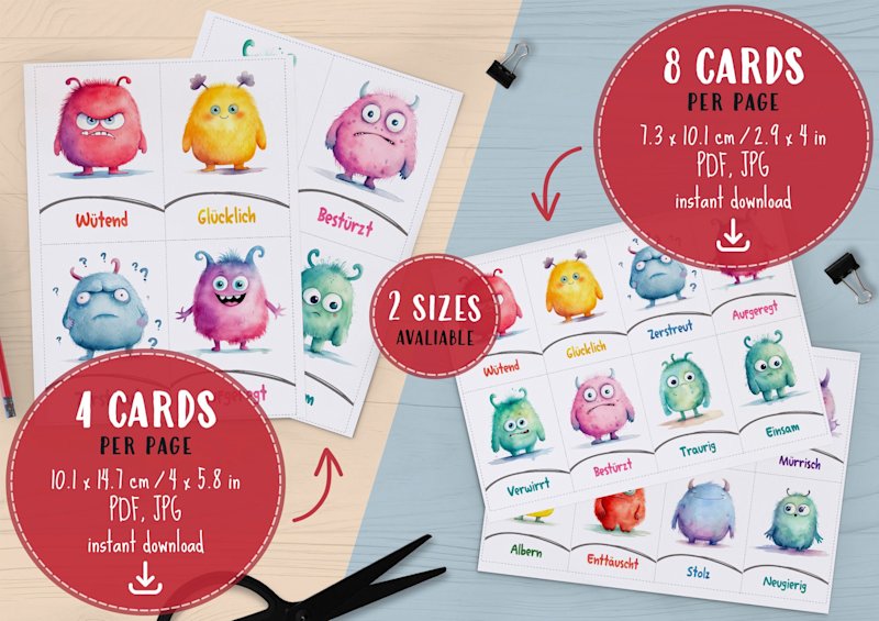 german-emotion-cards-for-kids-o-gefuhle - Image 3