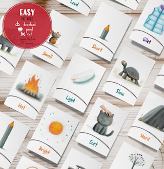 opposites-flashcards-kids-adjectives - Image 6