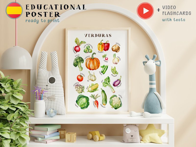 vegetables-spanish-poster-watercolor - Image 5