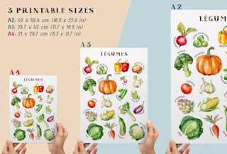 affiche-legumes-enfants-francais-o - Image 2