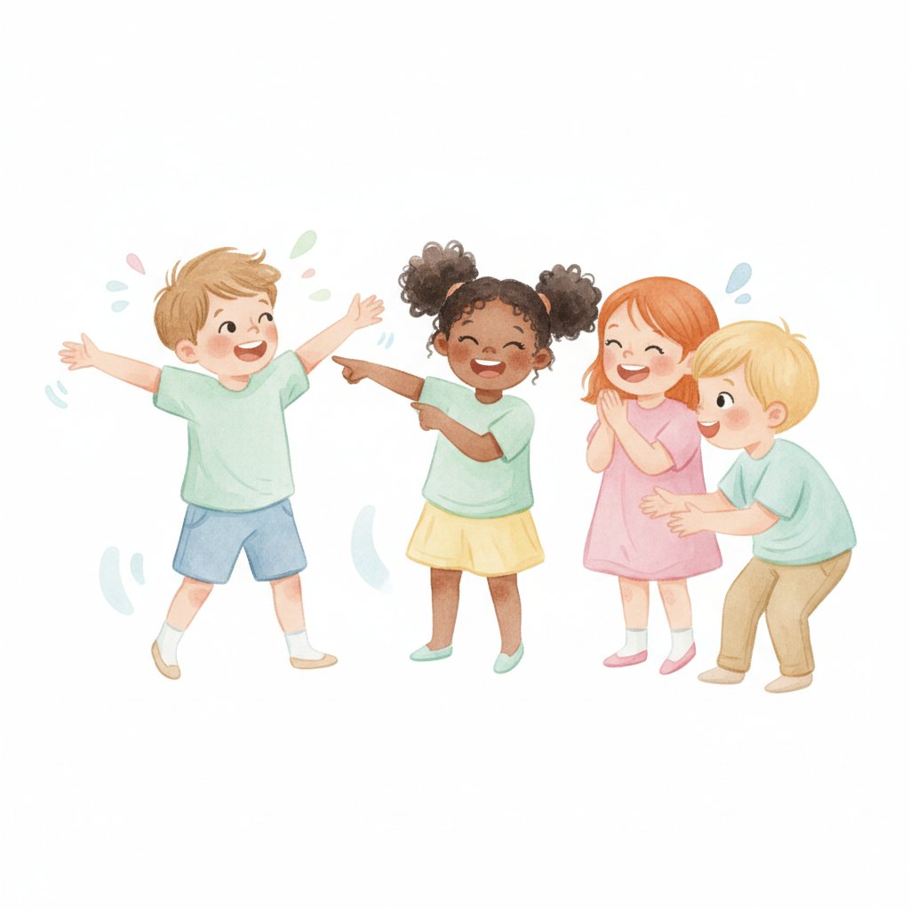 Children excitedly debating a fun would-you-rather question