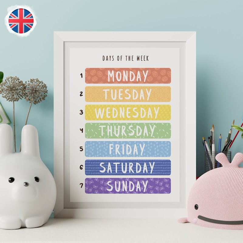 days-of-the-week-poster-watercolor-kids - Image 5