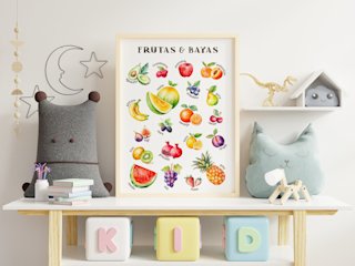 spanish-fruits-poster-watercolor-print - Image 3