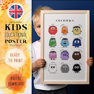 colours-poster-kids-monsters-printable - Image 1
