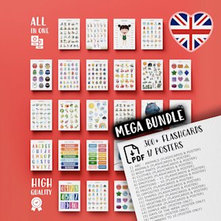 preschool-learning-pack-300-flashcards - Image 1