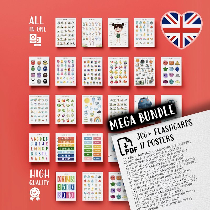 preschool-learning-pack-300-flashcards - Image 1