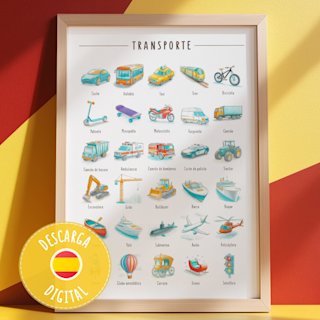 spanish-transportation-poster - Image 1