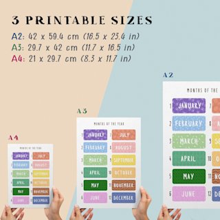months-year-poster-kids-printable-pdf - Image 2
