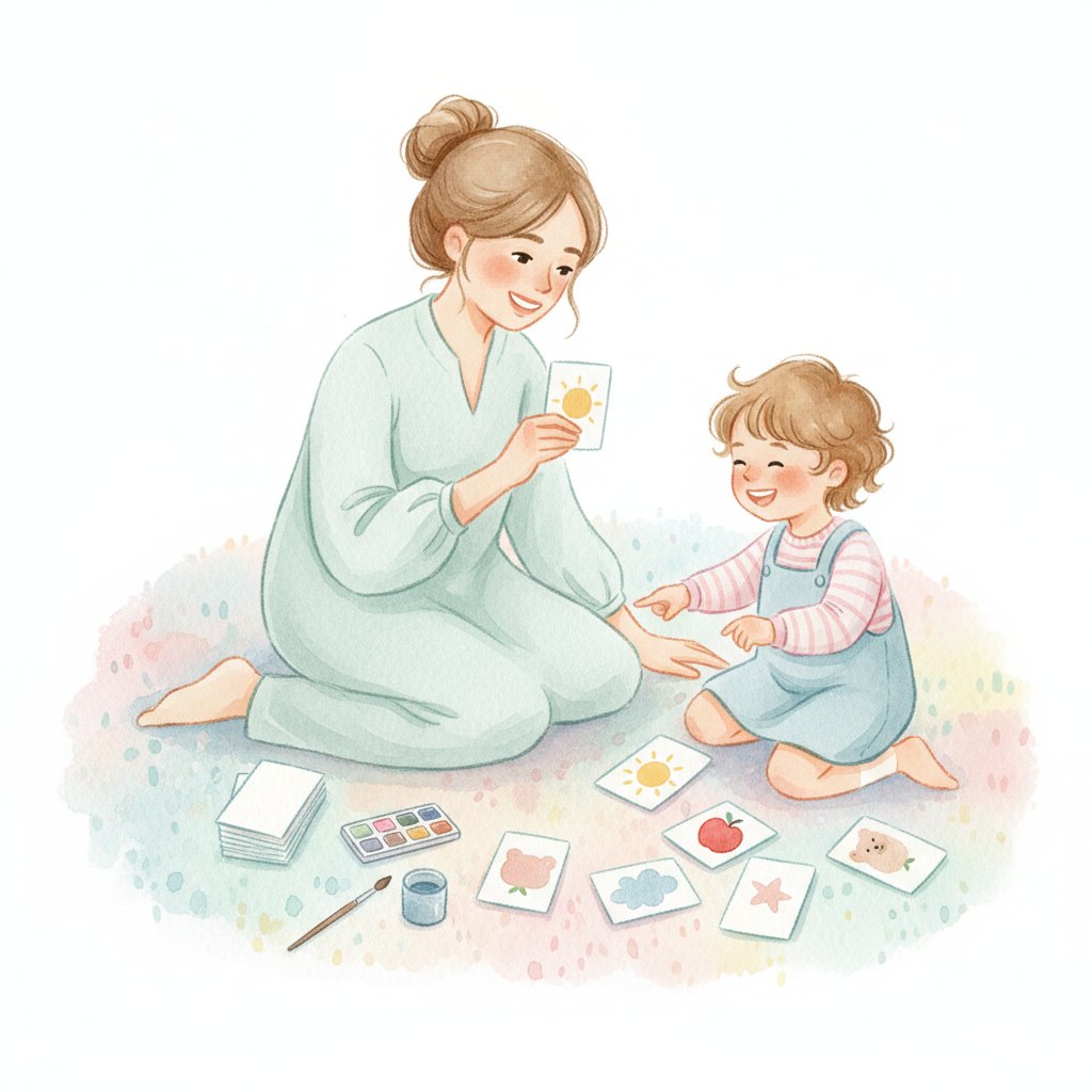 a parent and child playing a board game together on a cozy rug
