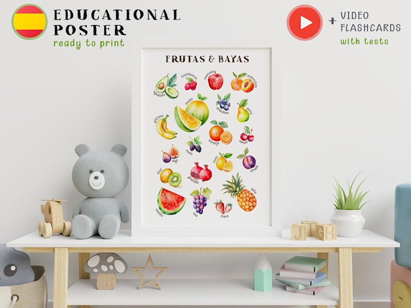 spanish-fruits-poster-watercolor-print - Image 5