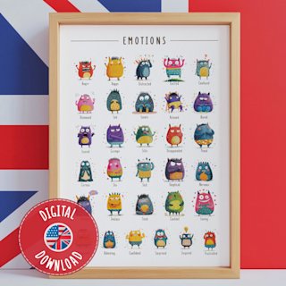 feelings-monsters-poster-kids-emotions - Image 1