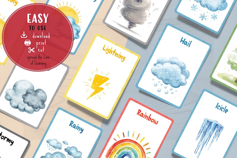 weather-flashcards-kids-printable - Image 6