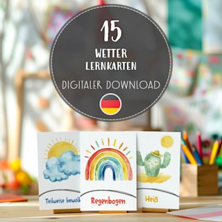 wetter-flashcards-kinder-deutsch-german - Image 1