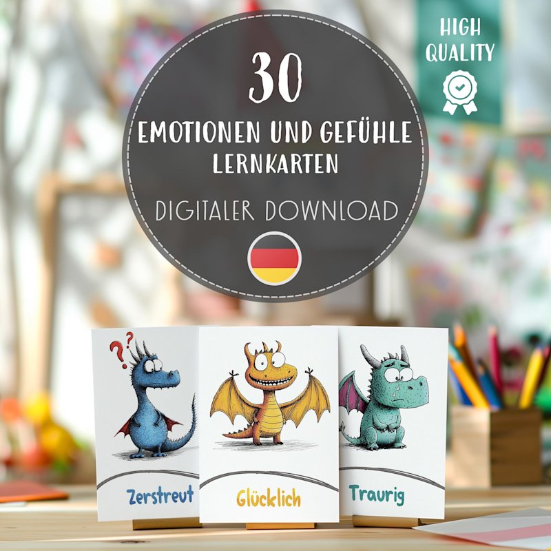 drachen-gefuhle-flashcards-deutsch-o - Image 1