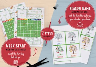 interactive-kids-calendar-montessori - Image 2