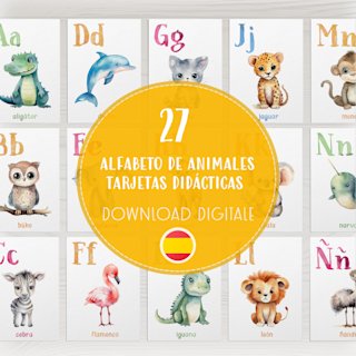 tarjetas-alfabeto-espanol-flashcards-abc - Image 1