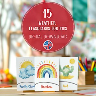 weather-flashcards-kids-printable - Image 1