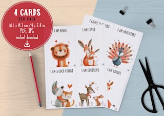 positive-affirmations-kids-pdf-animal - Image 2