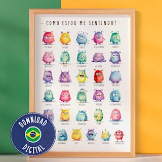 poster-monstrinhos-sentimentos-como - Image 1