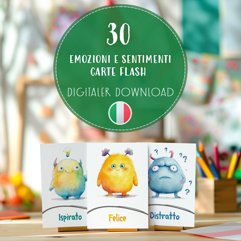 flashcard-emozioni-italiano-bambini - Image 1