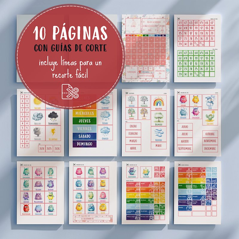 calendario-espanol-ninos-planificador - Image 3