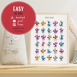 dragon-emotions-poster-kids-printable - Image 5