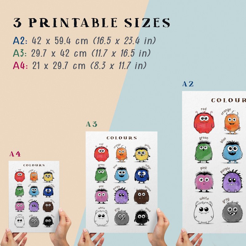 colours-poster-kids-monsters-printable - Image 2