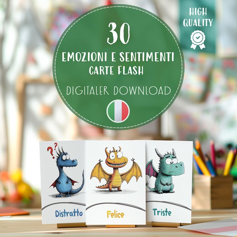 flashcard-emozioni-draghi-italiano - Image 1
