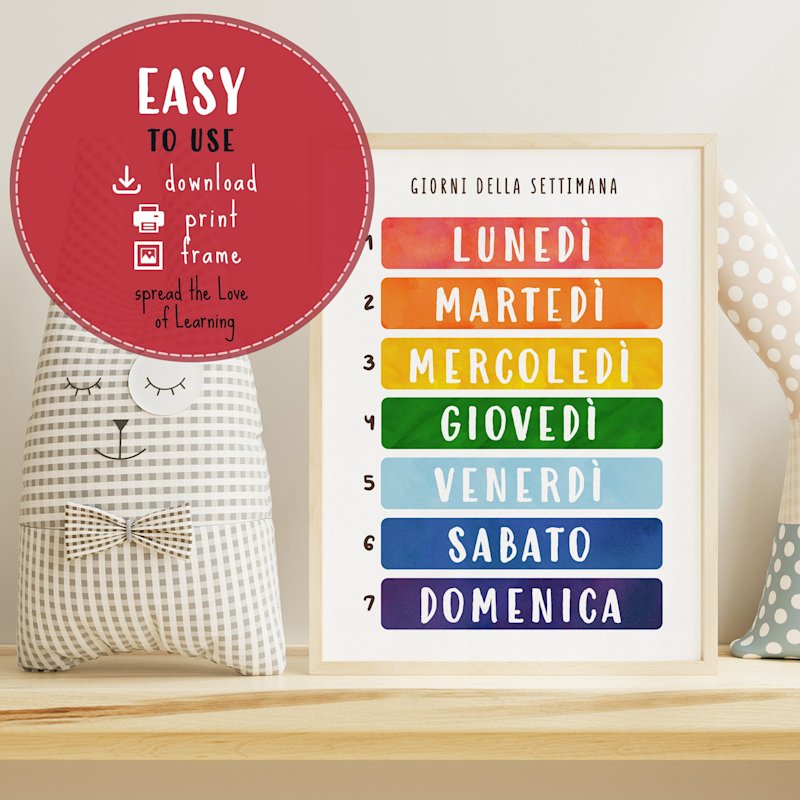 poster-giorni-settimana-italiano-bambini - Image 3