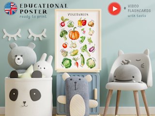 vegetables-poster-kids-watercolor - Image 5
