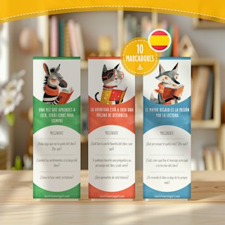 marcapaginas-espanol-ninos-bookmarks - Image 1