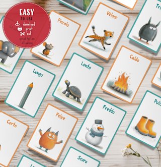 flashcard-opposti-italiano-bambini - Image 8