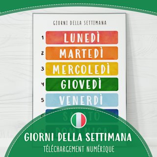poster-giorni-settimana-italiano-bambini - Image 1