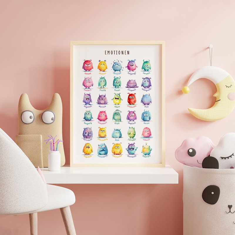 german-emotions-monster-poster-preschool - Image 6