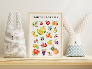 fruits-poster-kids-watercolor - Image 4
