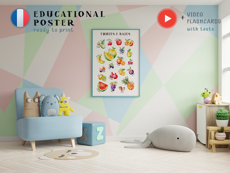 affiche-fruits-enfants-francais-o - Image 3