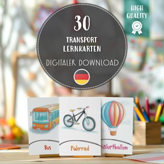 fahrzeuge-flashcards-deutsch-transport - Image 1