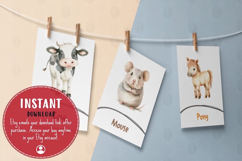 farm-animals-flashcards-kids-montessori - Image 5